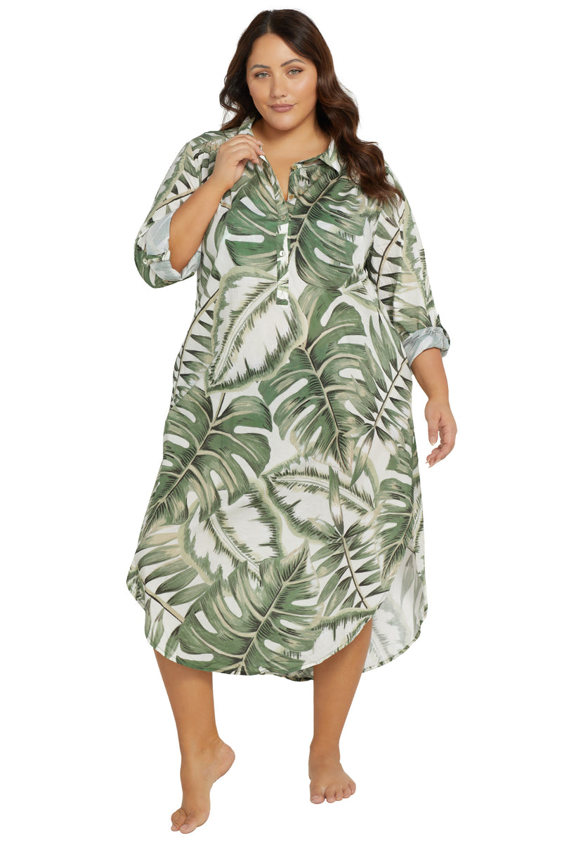 Deliciosa Monteverdi Cotton Beach Maxi Dress