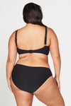 Black Hues Monet Mid Rise Bikini Bottom