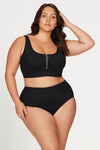 Black Sculpt Renoir High Waist Bikini Bottom