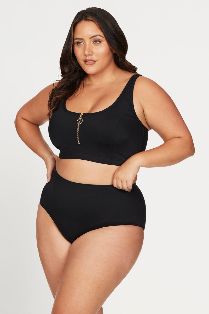 Black Sculpt Renoir High Waist Bikini Bottom