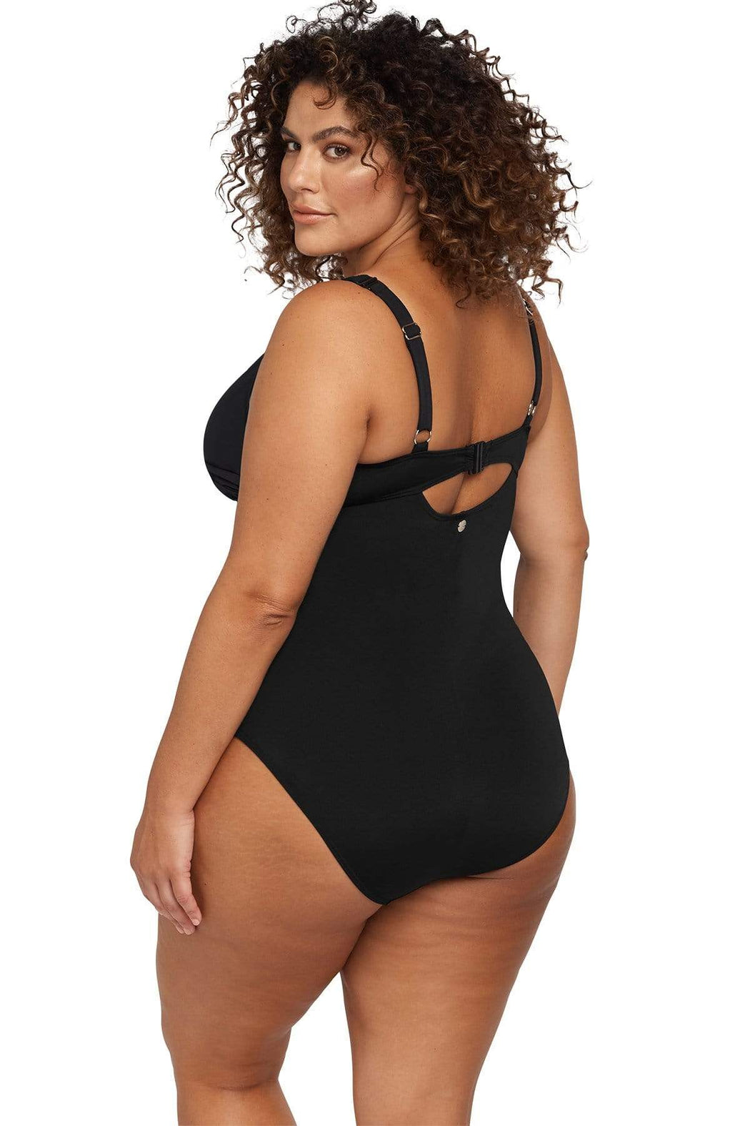 Black Natare Delacroix Chlorine Resistant One Piece Swimsuit - Artesands Swim Australia