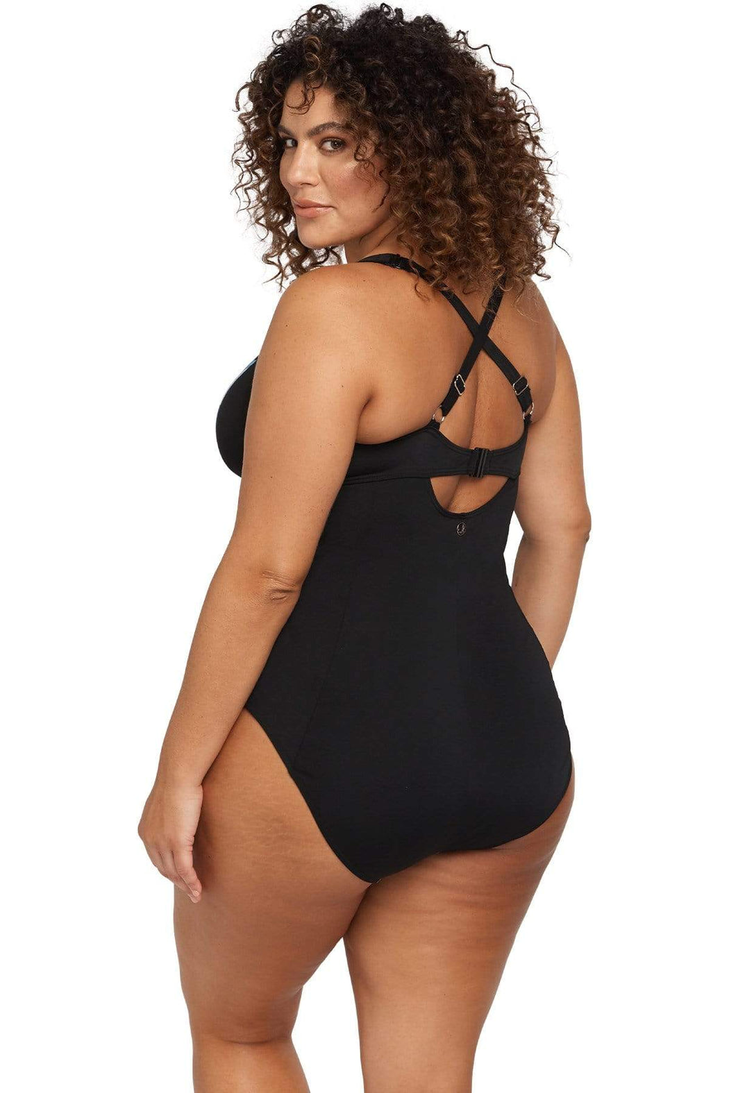 Black Natare Delacroix Chlorine Resistant One Piece Swimsuit - Artesands Swim Australia