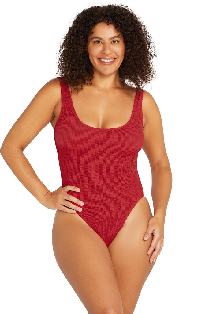 Crimson Arte Eco Kahlo One Size One Piece Swimsuit - Artesands Swim Australia