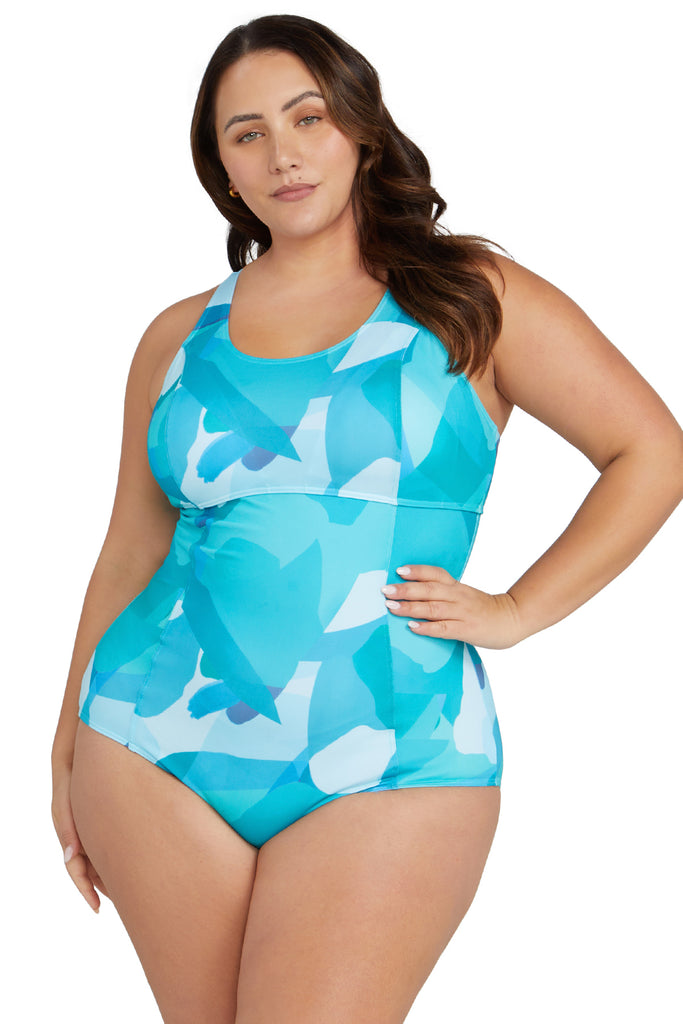 Natare Fly Hockney Chlorine Resistant One Piece Swimsuit - Artesands Swim Australia