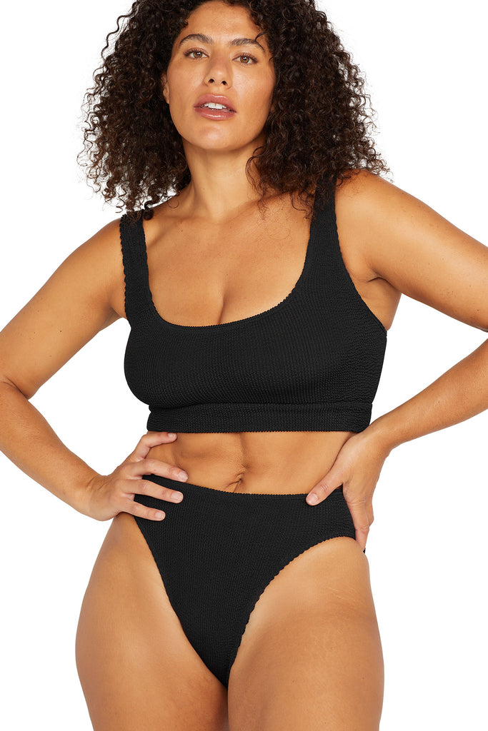 Black Arte Eco Kahlo One Size Bikini Set - Artesands Swim Australia