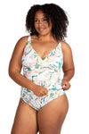 April Spritz White Delacroix Tankini Top - Final Sale (DNPL TKAU 08/23) - Artesands Swim Australia