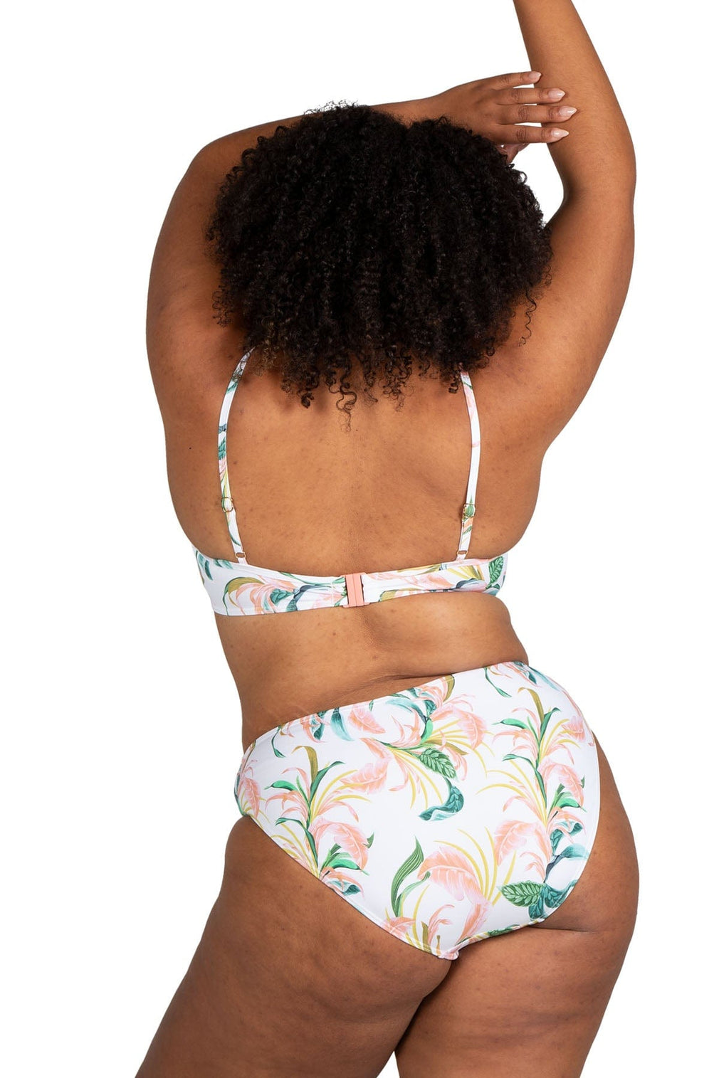 April Spritz White Monet Curve Fit Mid Rise Swim Pant - Final Sale - Artesands Swim Australia