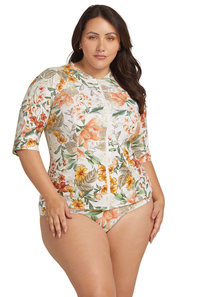 La Dolce Vita Seurat Sun Safe Rash Top - Artesands Swim Australia