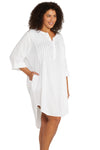 White Gershwin Beach Dress - Artesands Swim Australia