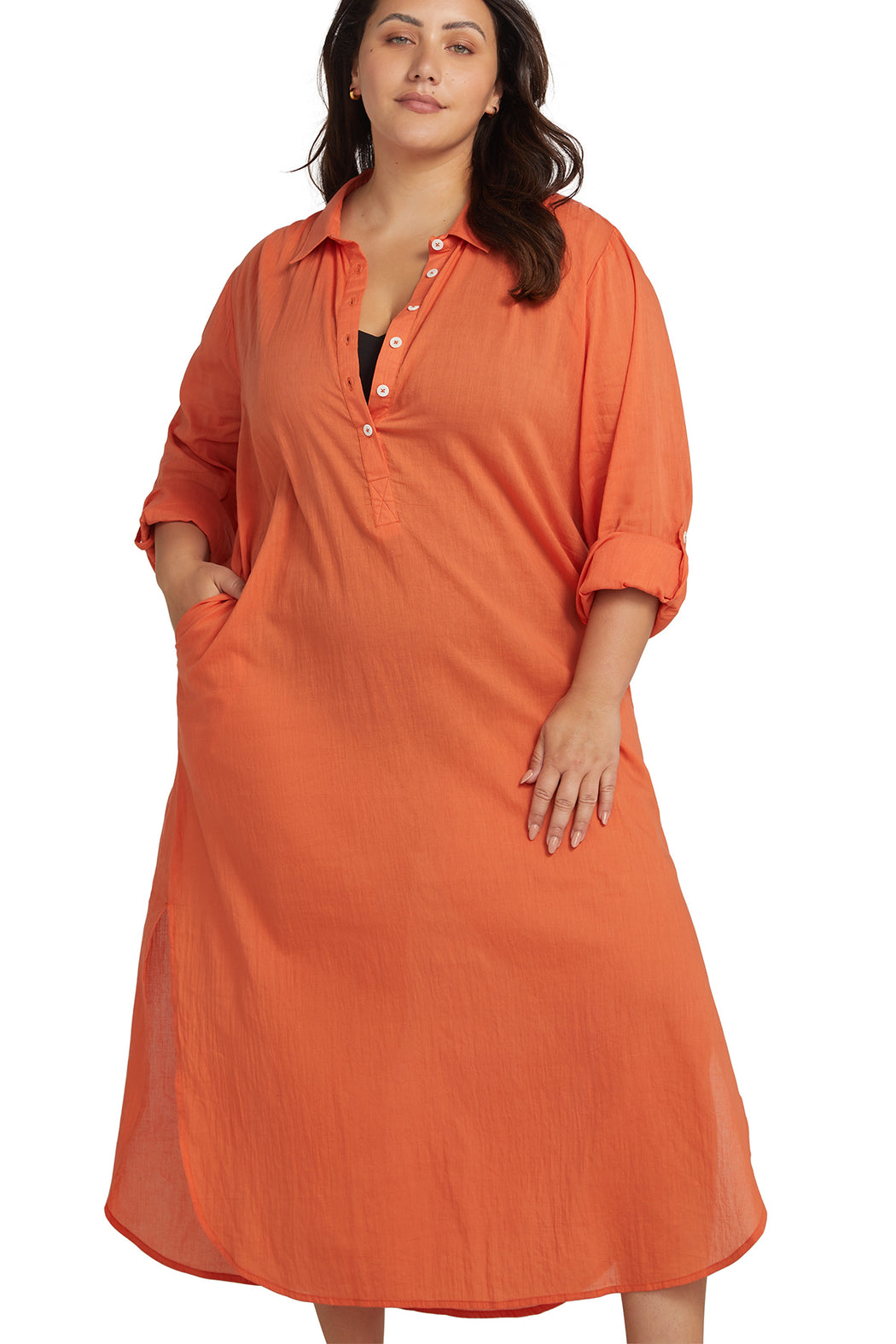 Orange Monteverdi Beach Maxi Dress - Artesands Swim Australia