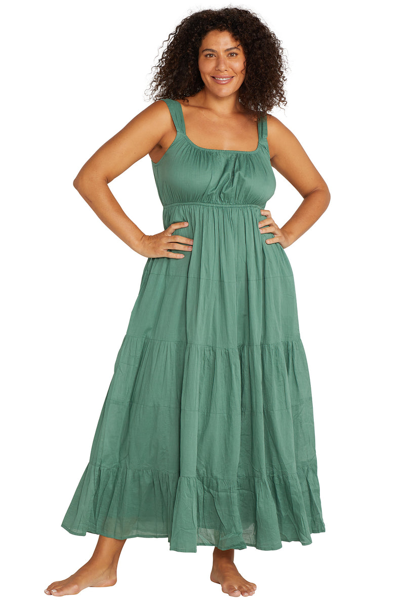 Green Liszt Beach Dress - Artesands Swim Australia