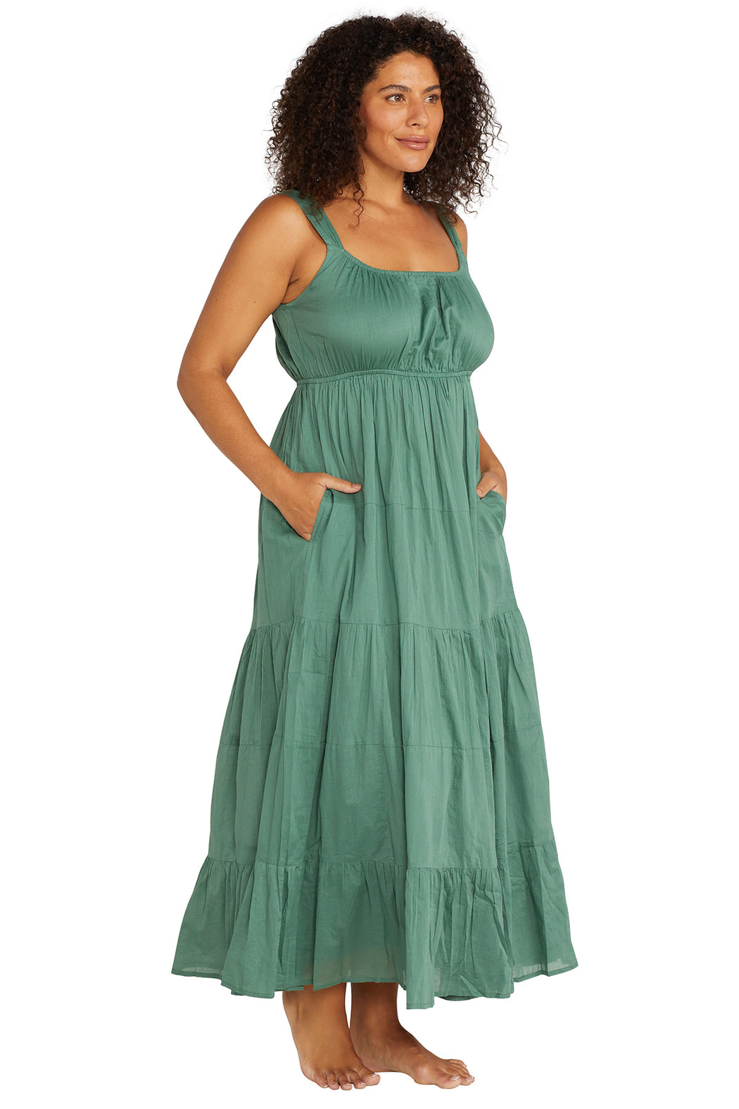 Green Liszt Beach Dress - Artesands Swim Australia