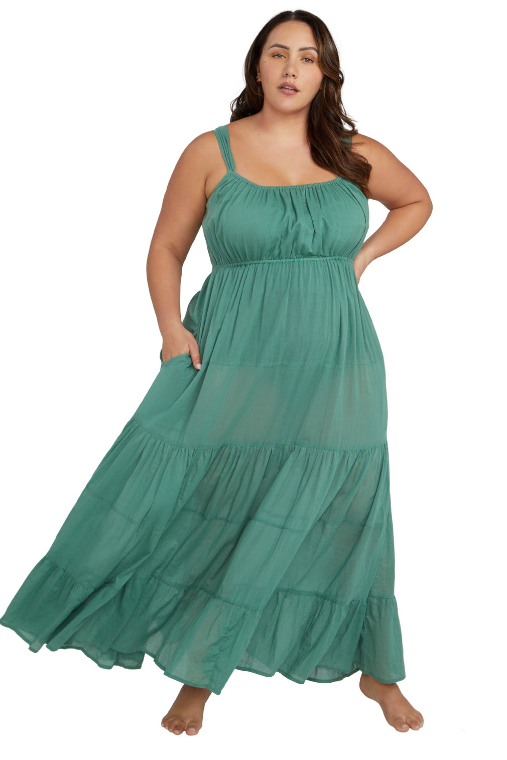 Green Liszt Beach Dress - Artesands Swim Australia