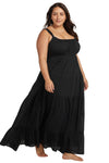 Black Liszt Maxi Beach Dress - Artesands Swim Australia