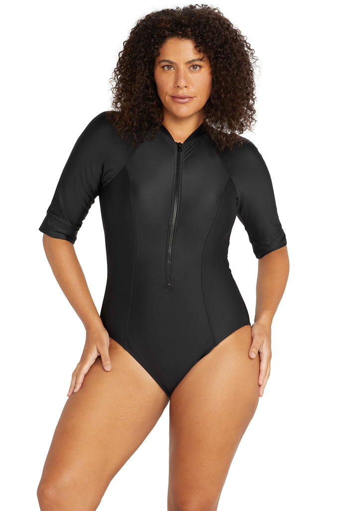 Sunny Coast - Long Sleeve One-Piece Swimsuit for Women
