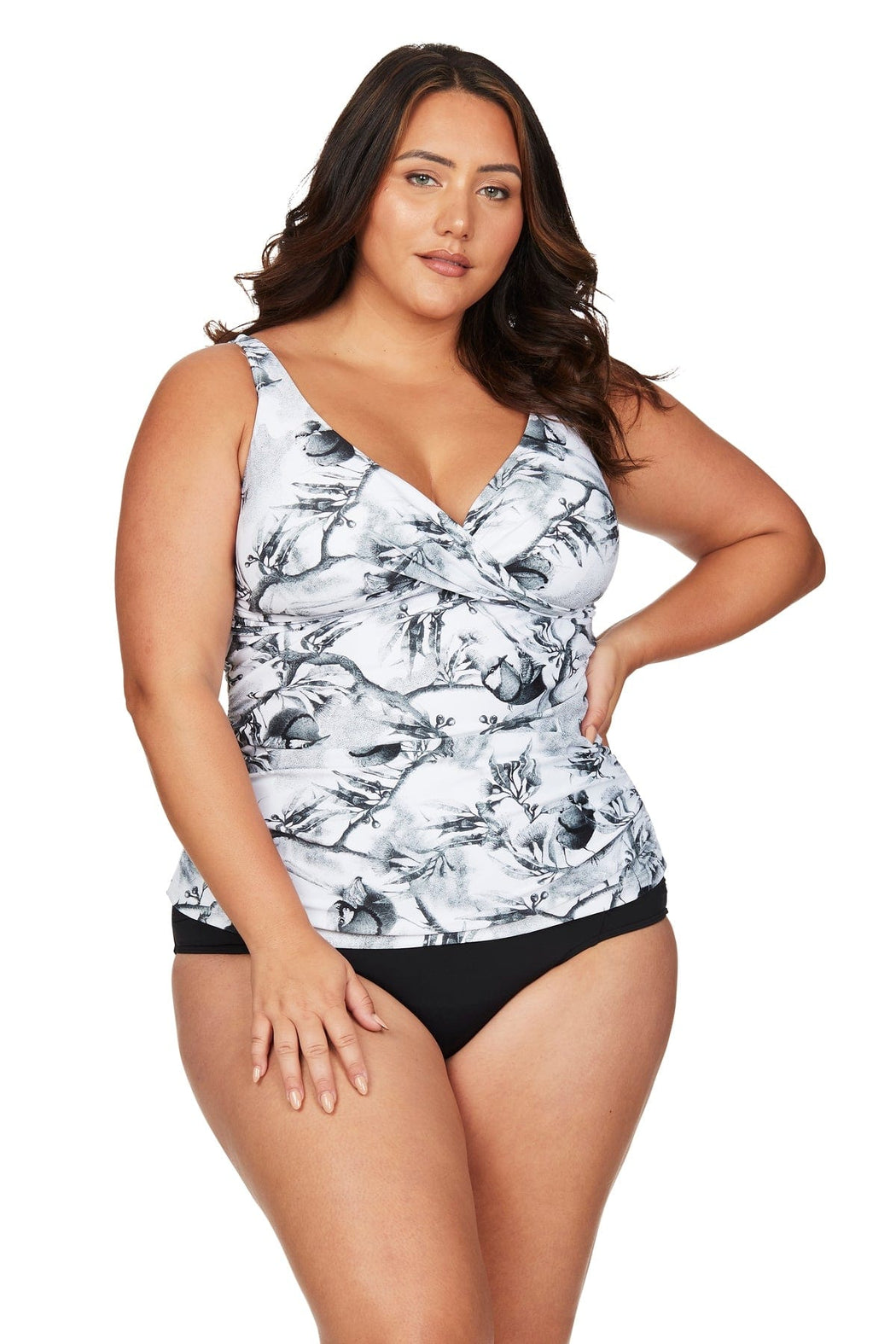 Maluridae Black Delacroix Tankini Top - Final Sale - Artesands Swim Australia