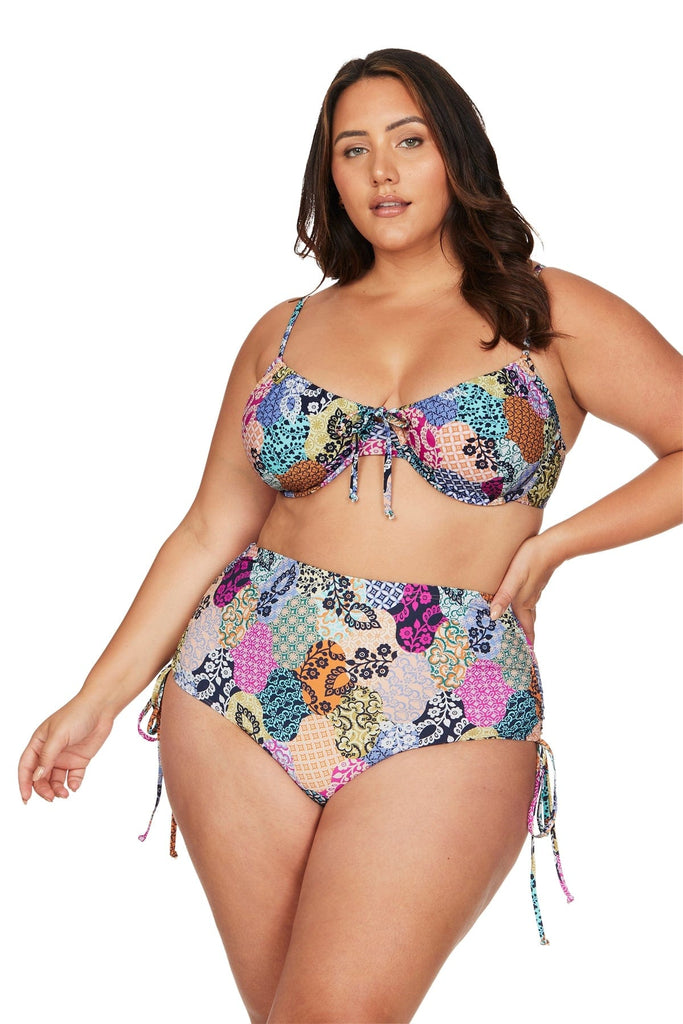 Salmagundi Multi Degas Draw Tie Swim Pant - Final Sale - Artesands Swim Australia