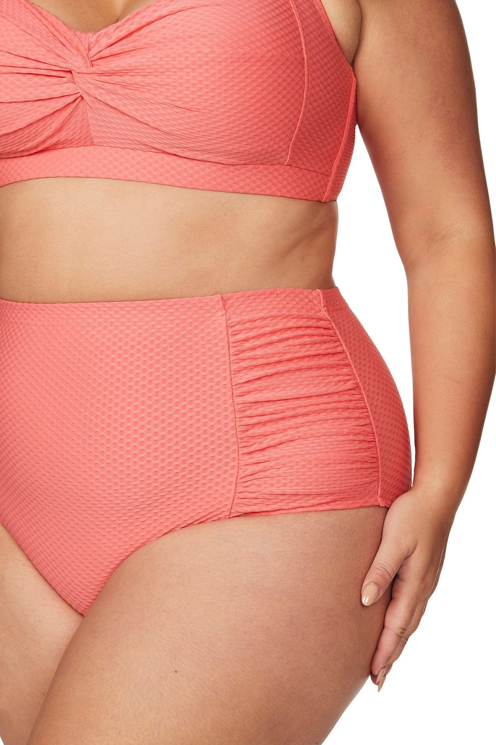 Allegro Pink Botticelli High Waist Swim Pant - Final Sale (DNPL TKAU 08/23) - Artesands Swim Australia