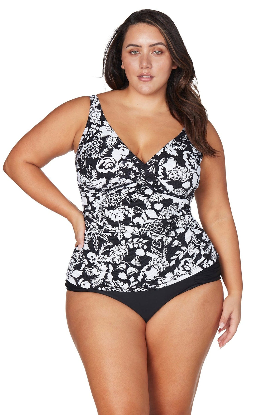 Cantata Forte Black Delacroix Tankini Top - Final Sale - Artesands Swim Australia