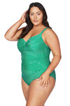 Linear Perspective Monet Underwire D - DD One Piece Swimsuit - Final Sale - Artesands Swim Australia