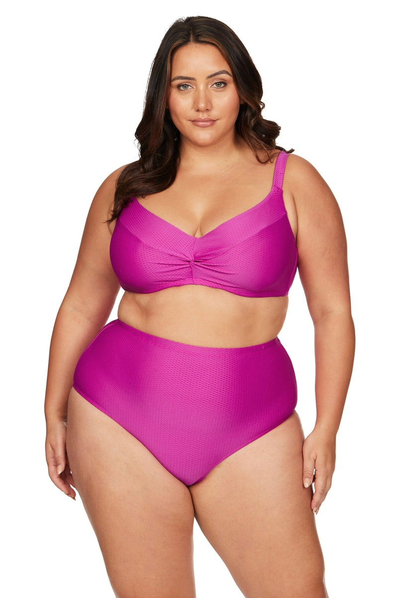 Serenade Pink Monet Soft Cup Underwire Bikini Top - Final Sale - Artesands Swim Australia