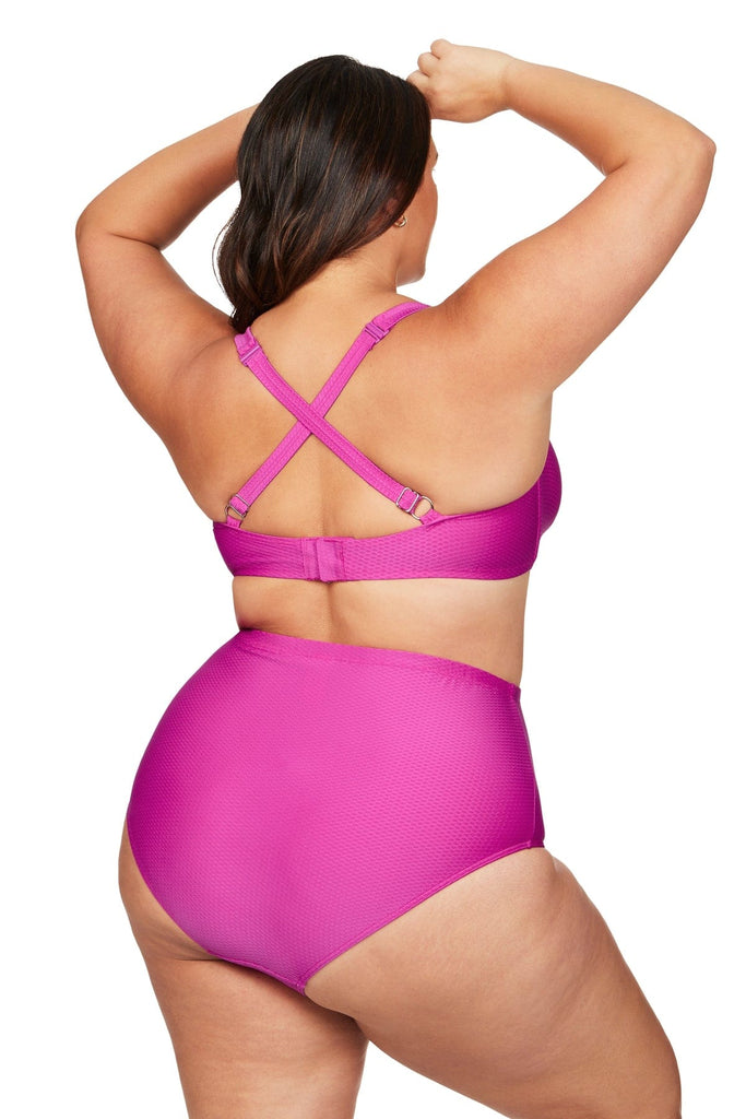 Serenade Pink Monet Soft Cup Underwire Bikini Top - Final Sale - Artesands Swim Australia