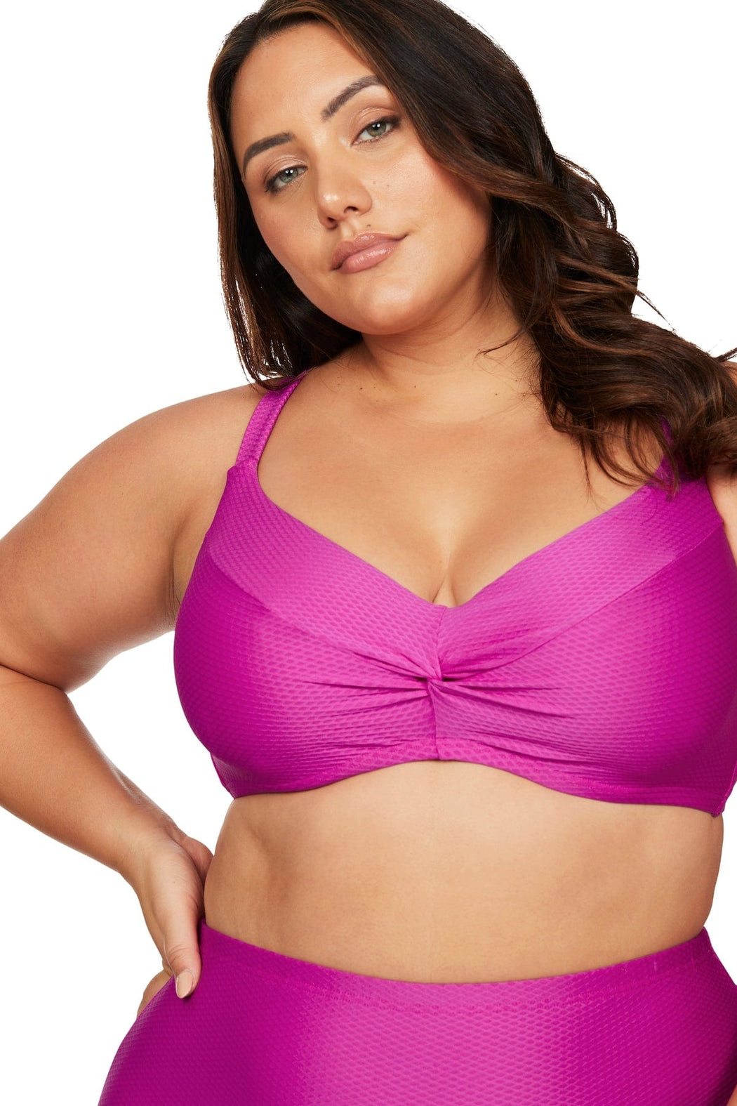 Serenade Pink Monet Soft Cup Underwire Bikini Top - Final Sale - Artesands Swim Australia