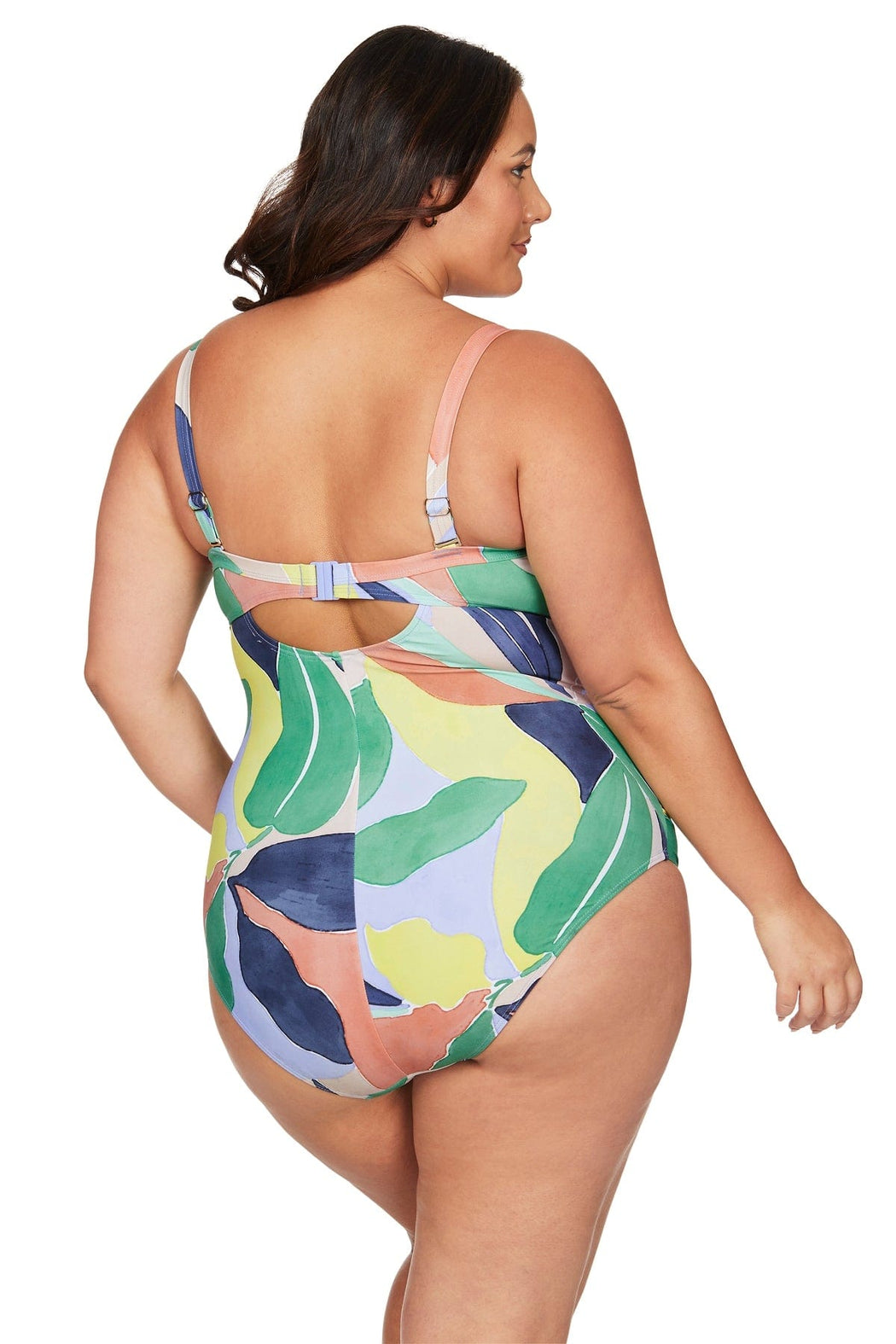 Multi L'Avana Botticelli Underwire Bandeau One Piece - Final Sale - Artesands Swim Australia