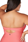 Allegro Pink Botticelli Underwire Bandeau One Piece - Final Sale - Artesands Swim Australia