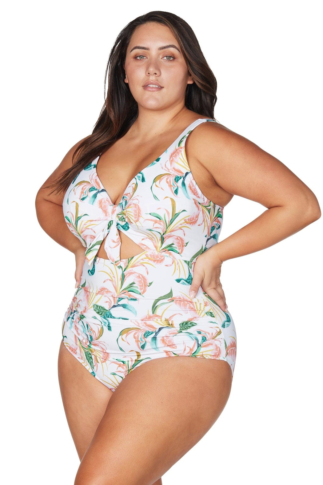 April Spritz White Cezanne Underwire One Piece - Final Sale - Artesands Swim Australia