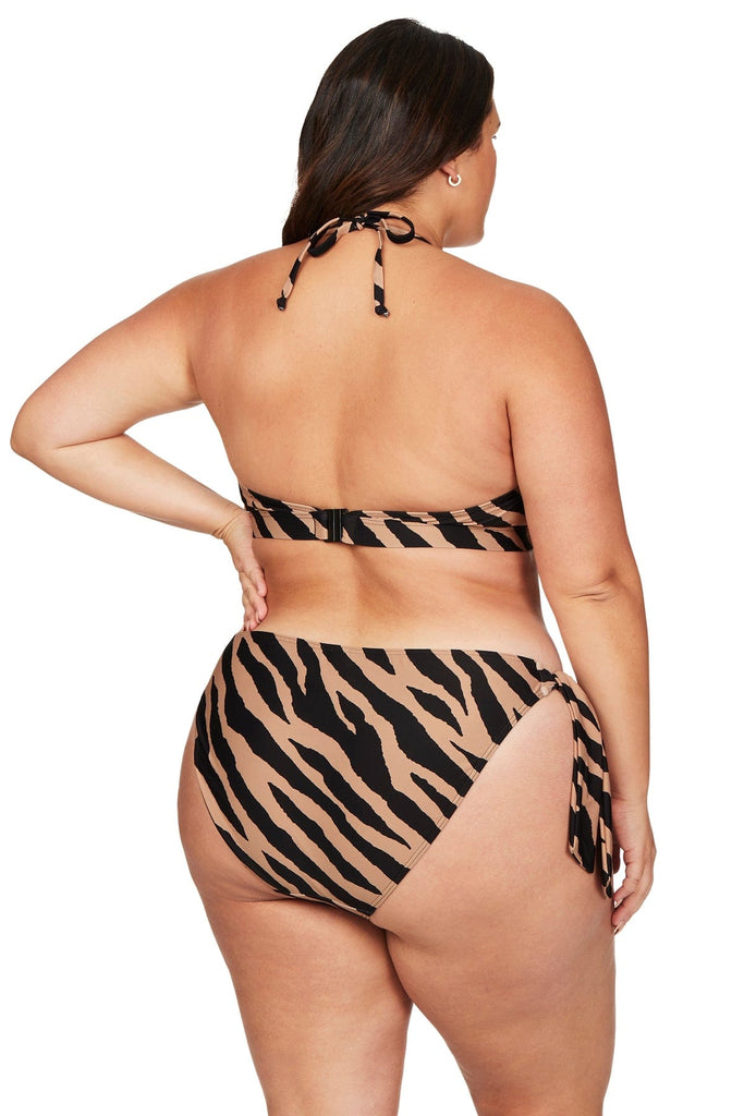 Ben Galay Animal Klee Tie Side Curve Fit Bikini Pant - Final Sale (DNPL TKAU 08/23) - Artesands Swim Australia