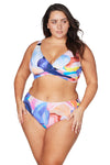 Arte A La Rue Purple Delacroix Bikini Top - Final Sale - Artesands Swim Australia