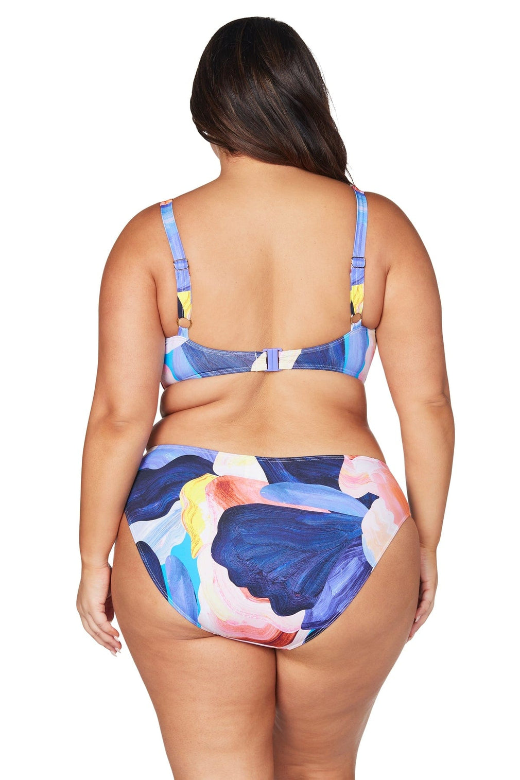 Arte A La Rue Purple Delacroix Bikini Top - Final Sale - Artesands Swim Australia