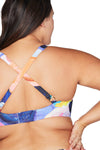 Arte A La Rue Purple Monet Soft Cup Underwire Bikini Top - Final Sale - Artesands Swim Australia