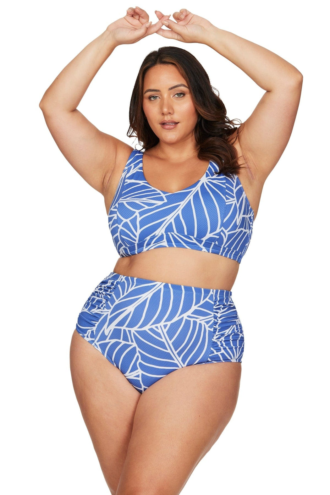 Philharmonic Blue Botticelli High Waist Swim Pant - Final Sale - Artesands Swim Australia