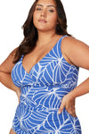 Philharmonic Blue Delacroix Tankini Top - Final Sale - Artesands Swim Australia